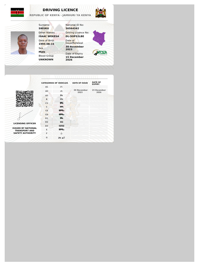 DLR W8AUD577L Electronic Driving License | PDF