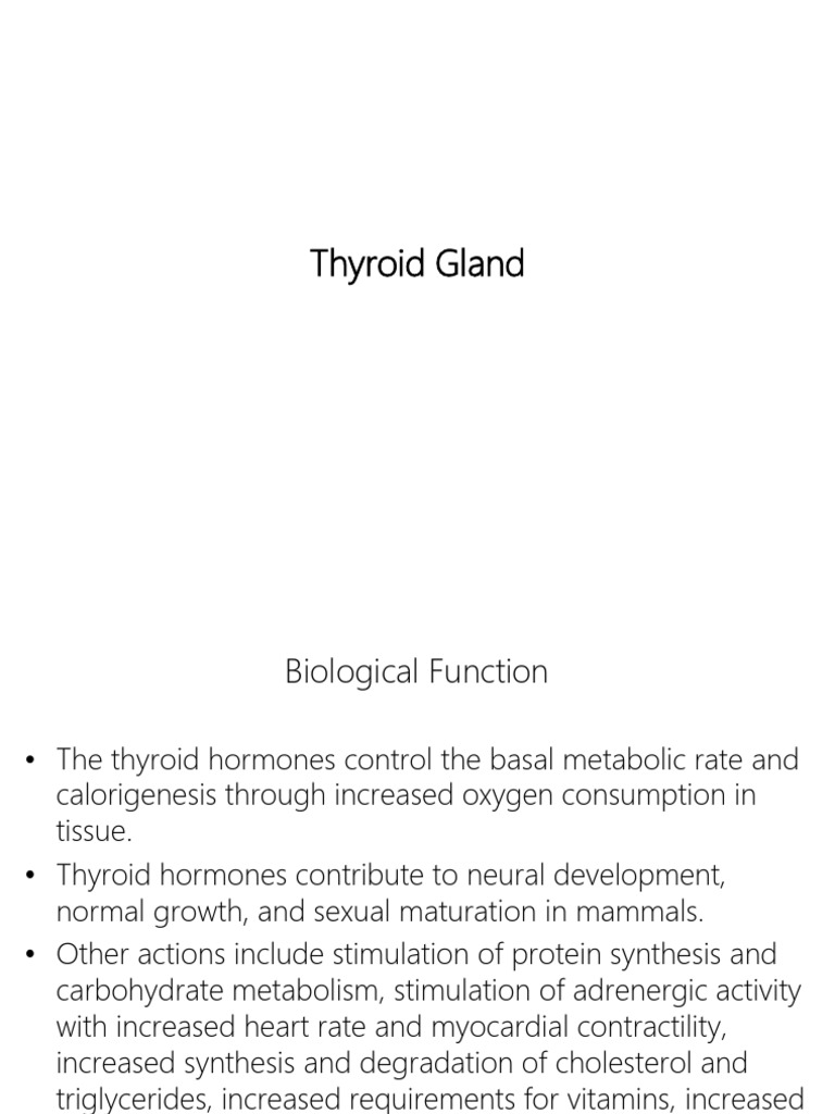 Thyroid Gland Functions and Disorders | PDF | Thyroid | Thyroid ...