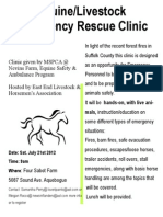 Rescue Clinic Flyer 2012