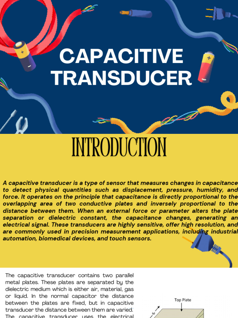 Capacitive Transducer | PDF | Capacitance | Capacitor