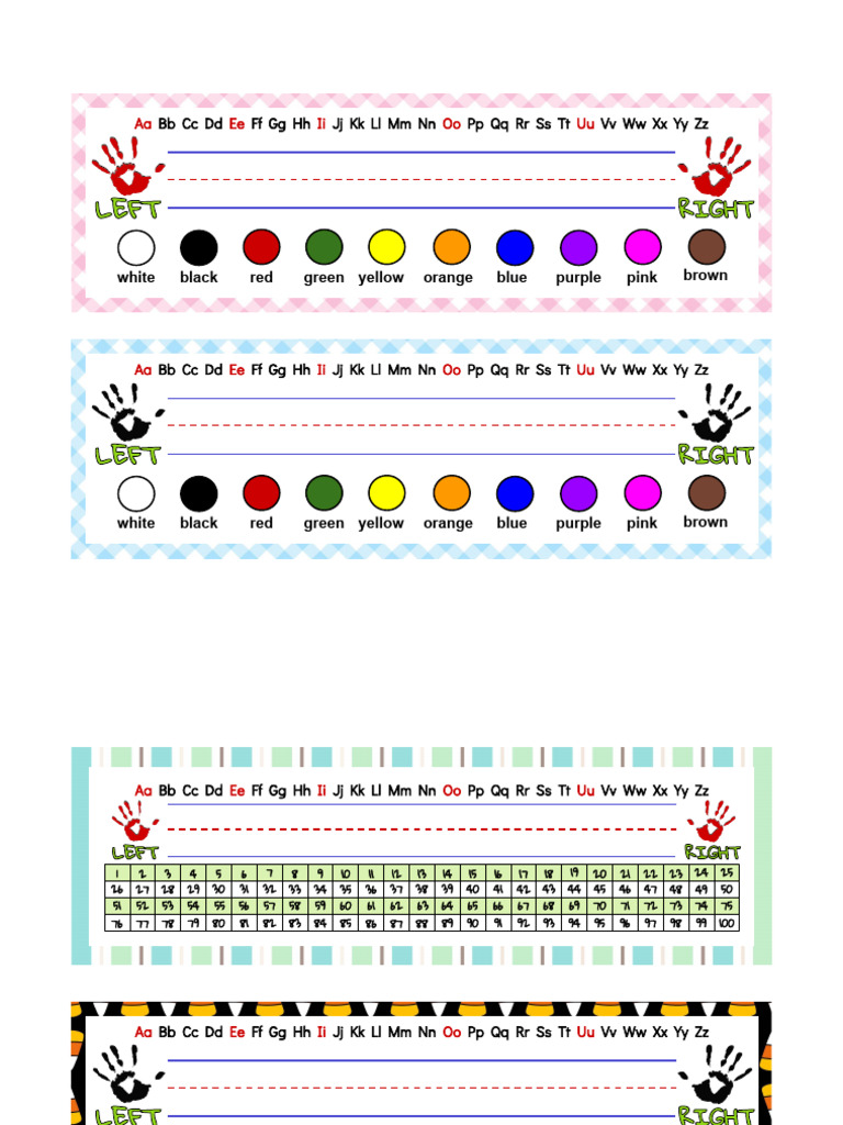 Alphabet, Colors, and Shapes Guide | PDF