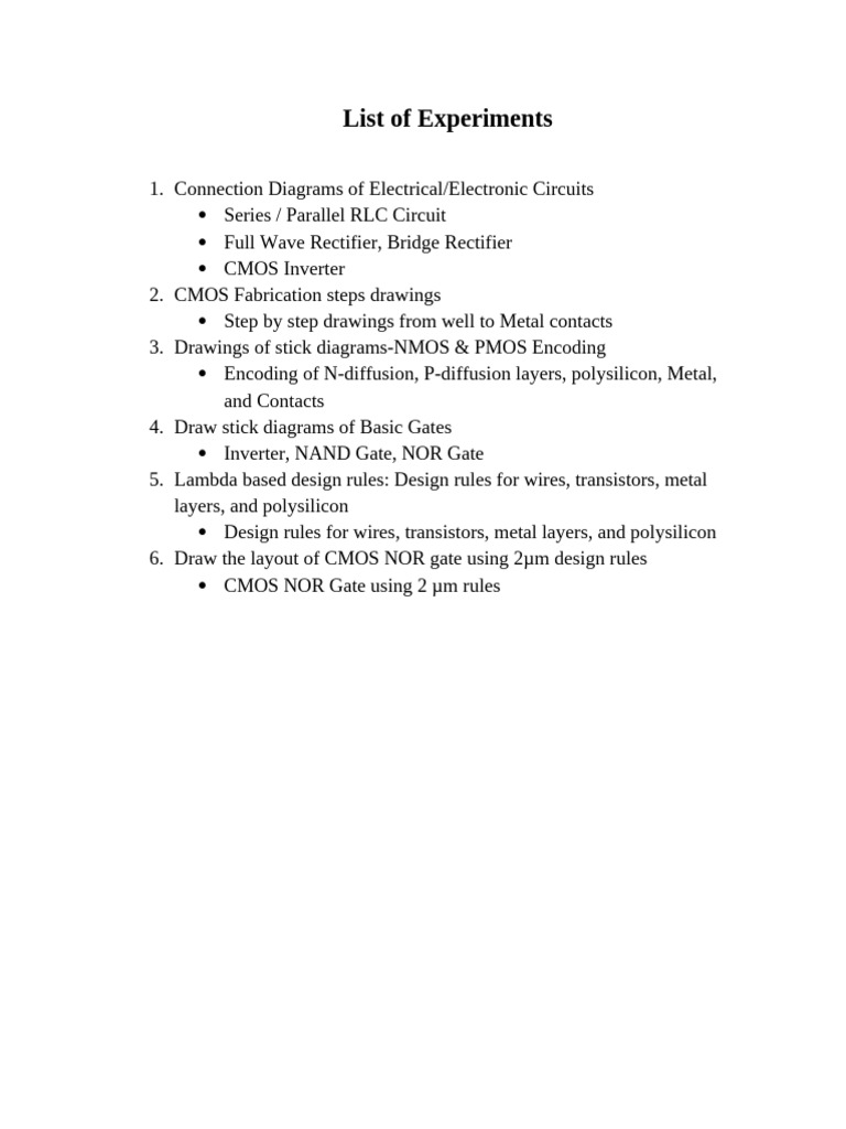 CMOS Circuit Design and Fabrication Guide | PDF | Cmos | Logic Gate