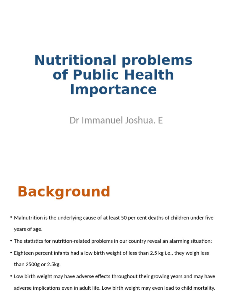 Public Health Nutrition: Malnutrition Insights | PDF | Vitamin D ...