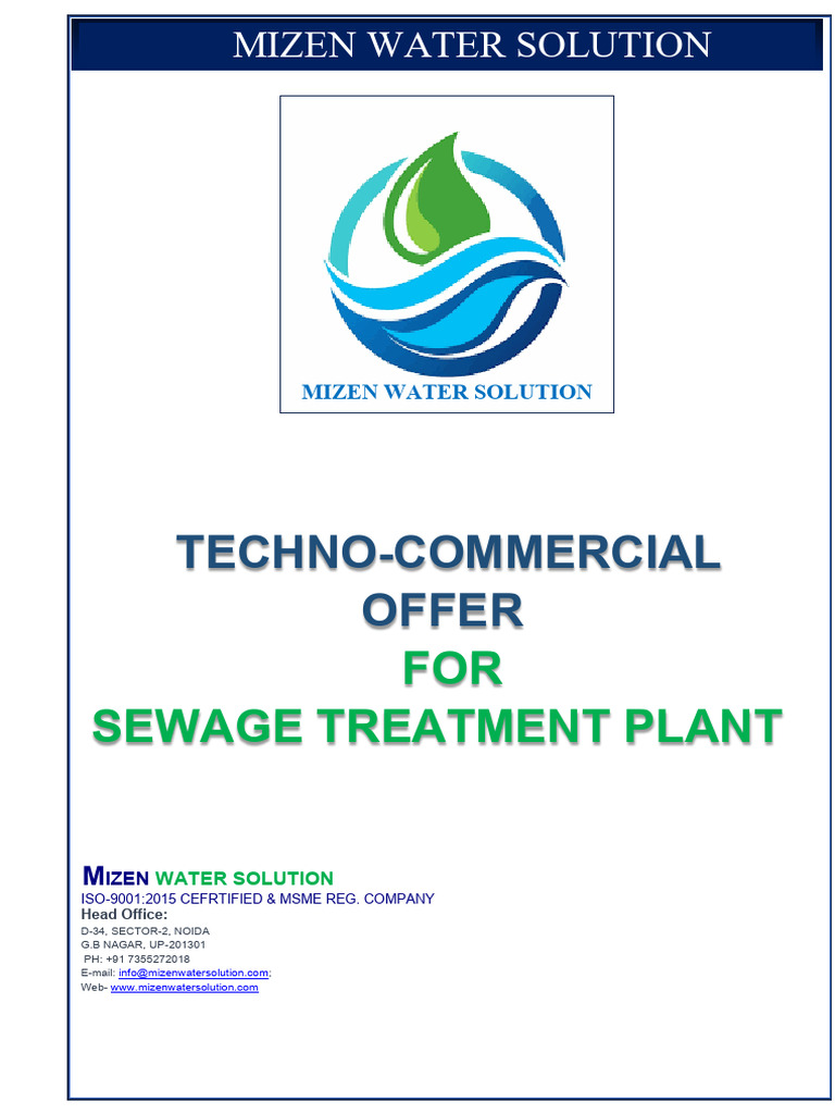 15 KLD STP Plant Proposal with MBBR | PDF | Sewage Treatment | Sewage