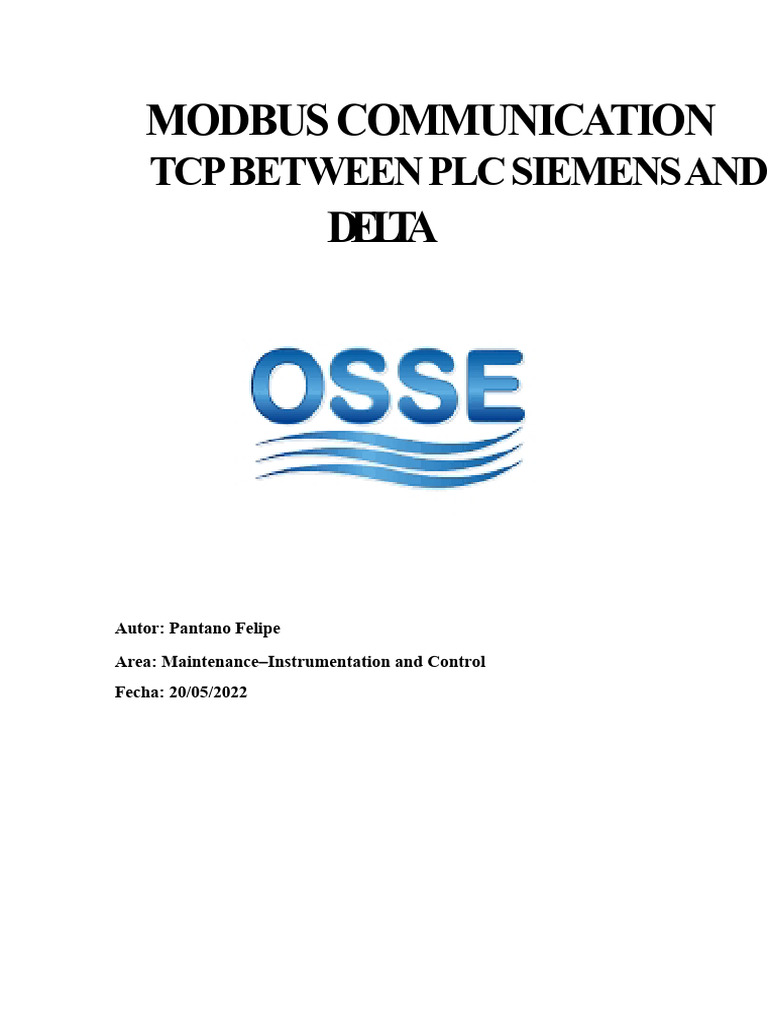 Siemens Delta PLC Modbus TCP Setup Guide | PDF | Port (Computer ...