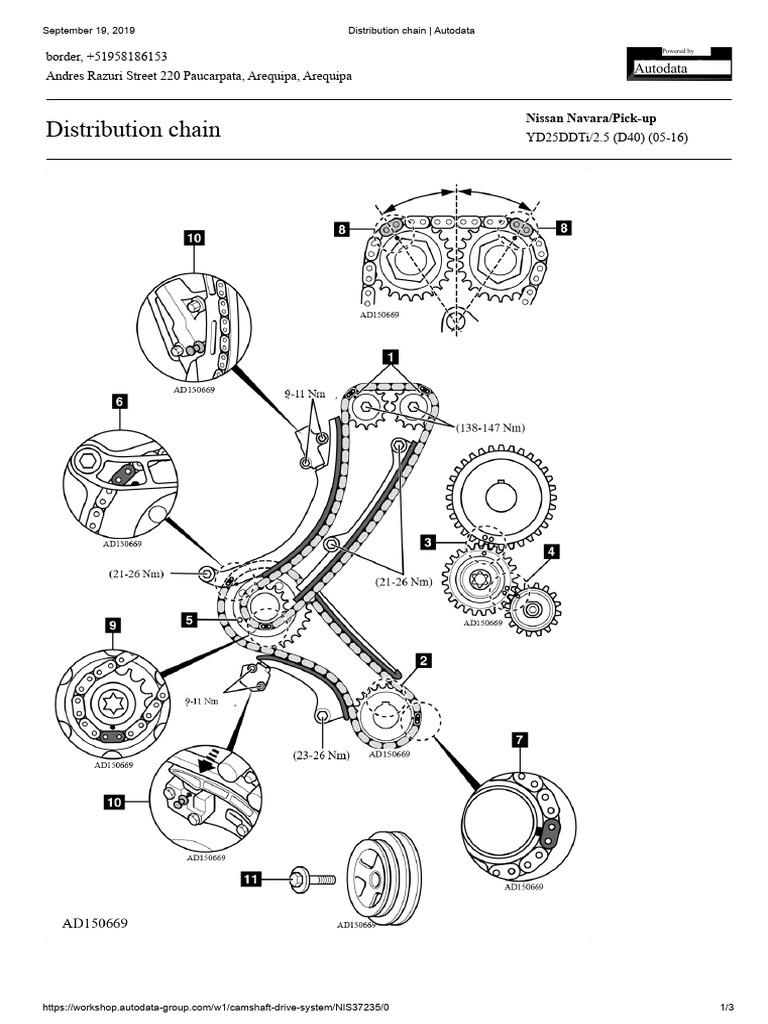 Nissan Navara Timing Chain Guide | PDF | Vehicle Technology | Machines
