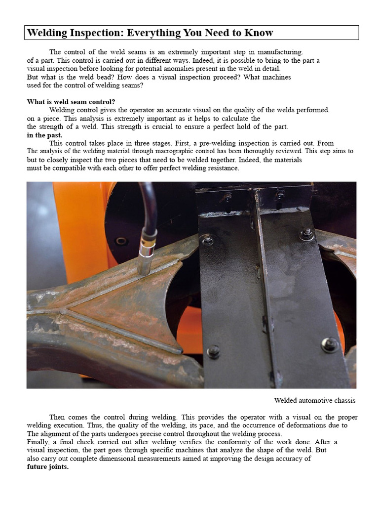 Welding Control | PDF | Welding | Construction