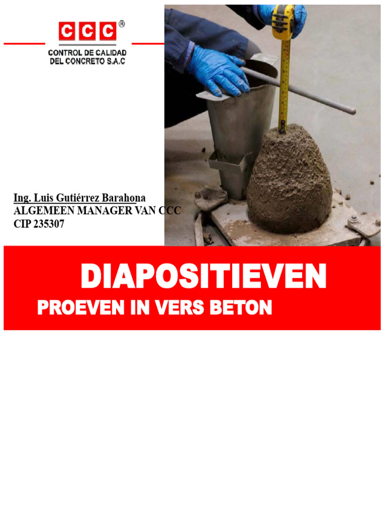 Proeven in Verse Beton CCC | PDF