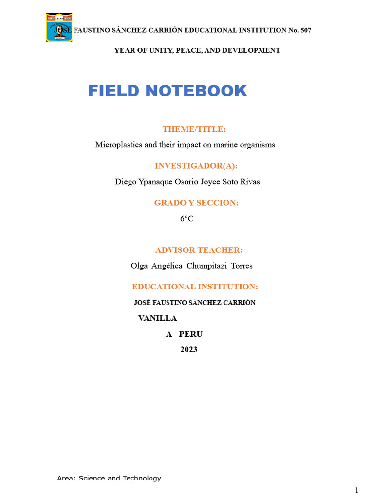 CDC - Descriptive Scientific Inquiry - Field Notebook | PDF | Plastic ...