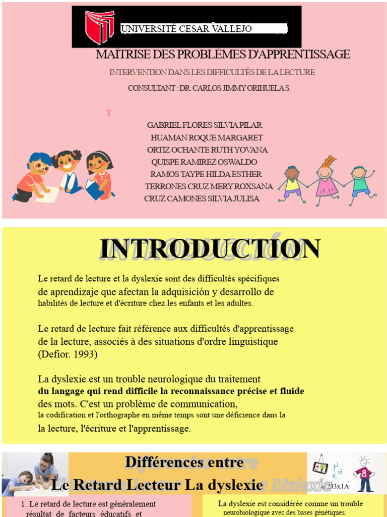 Dyslexie et Retard de Lecture : Guide Pratique | PDF | Sciences ...
