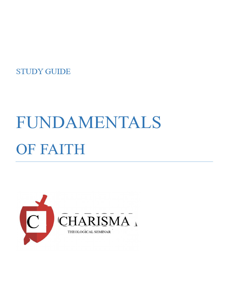 Fundamentals of Faith Study Guide | PDF | Jesus | Faith