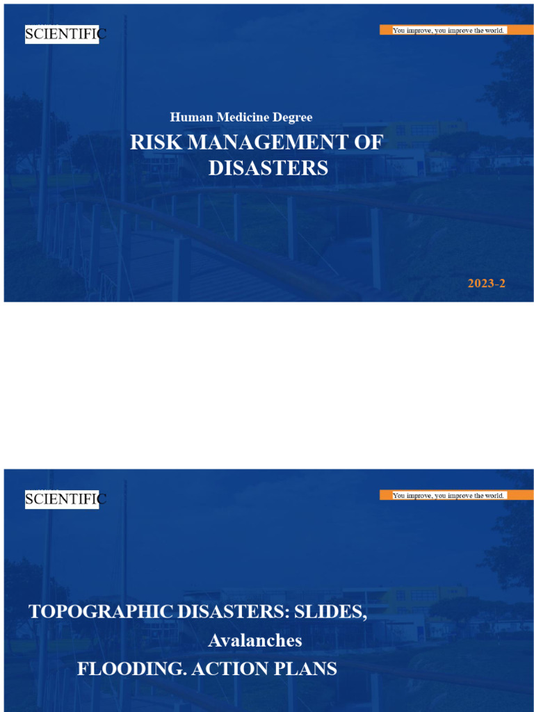 Action Plans for Topographic Disasters | PDF | Disaster Risk Reduction ...