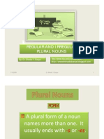 Regular and Irregular Plural Nouns