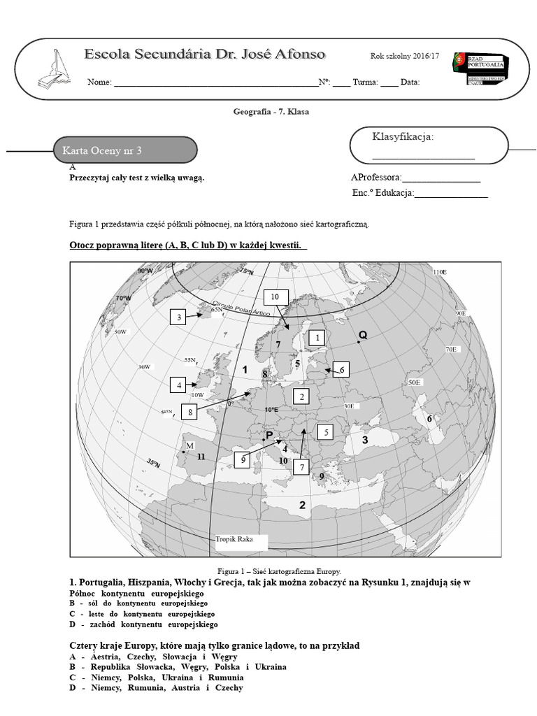 Test Klasy 7 | PDF