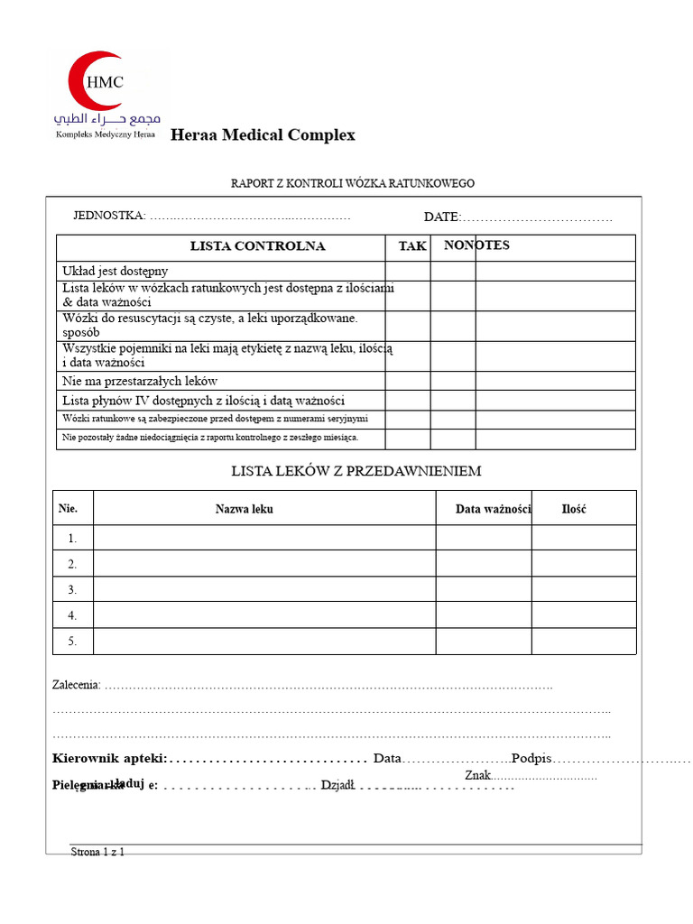 025-Ph-Crash Cart Check Form | PDF