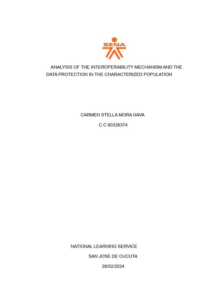 Analysis of The Interoperability Mechanism and Data Protection in The ...