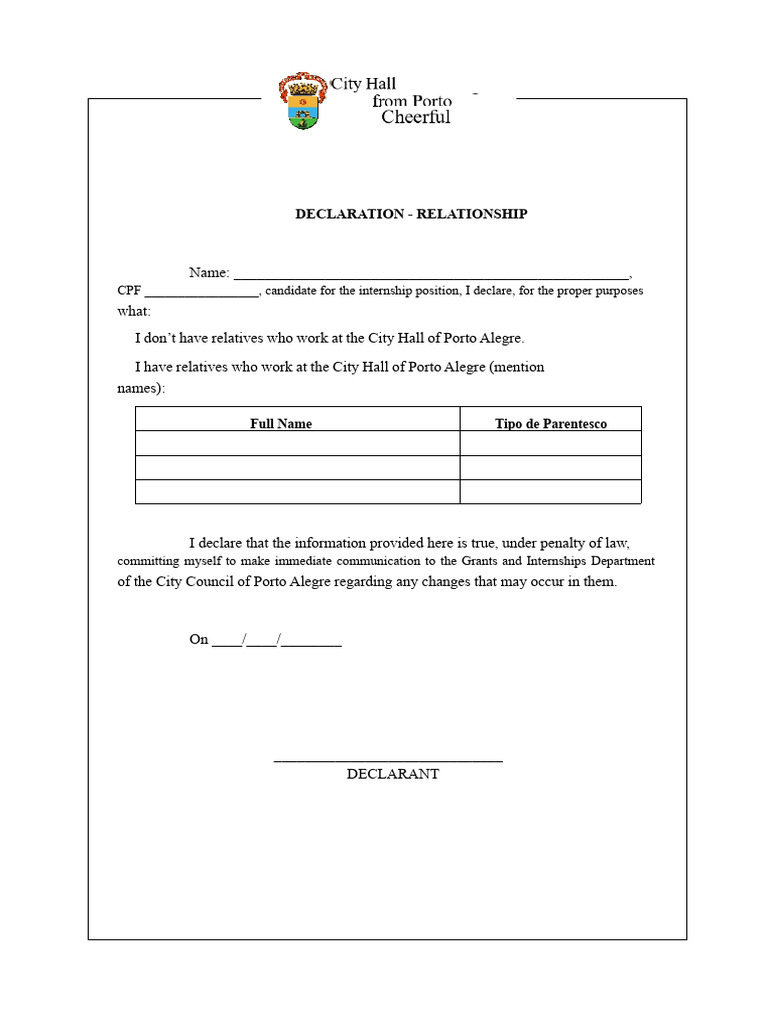 Declaration of kinship (2) | PDF
