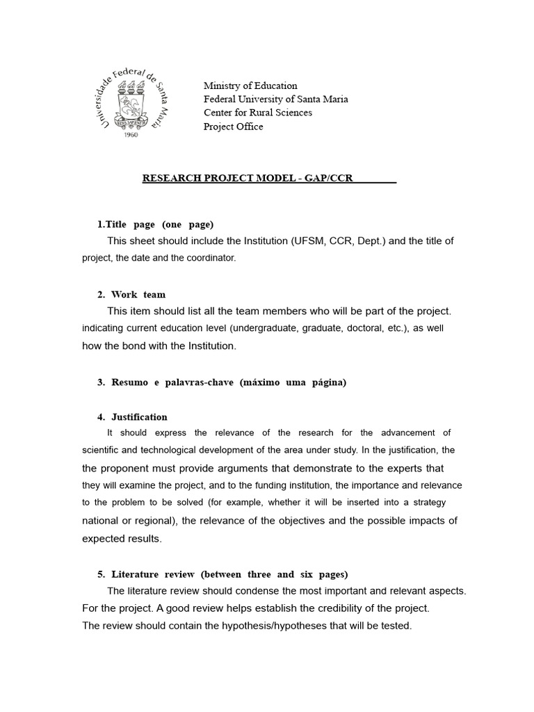research-project-template | PDF | Bibliography | Methodology