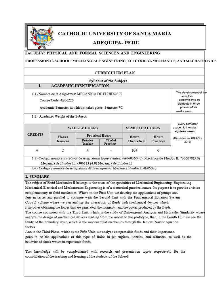 Fluid Mechanics II Curriculum Overview | PDF | Compressible Flow ...