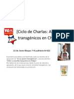 Flyer Primera Charla