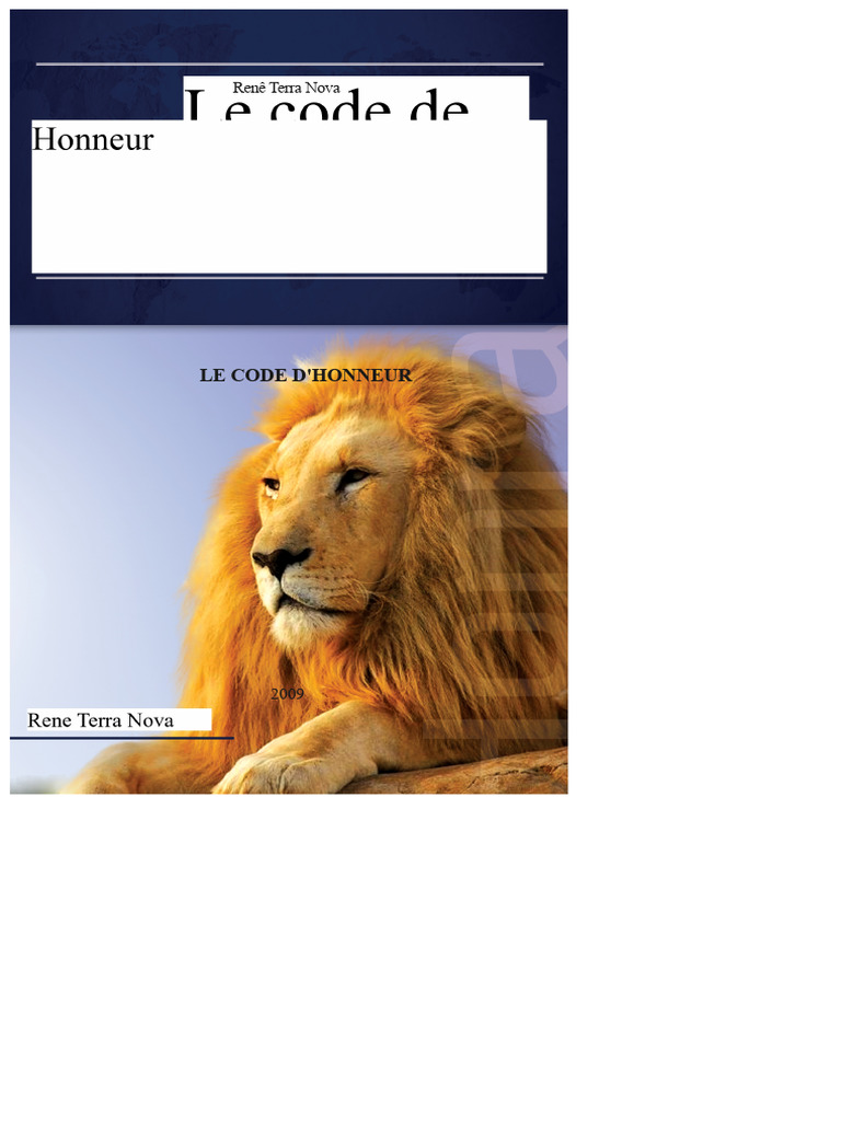 Le Code d'Honneur : Principes et Valeurs | PDF | Dieu