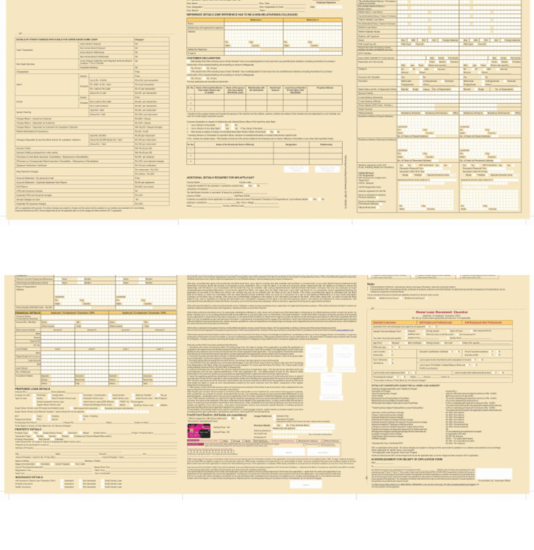 Home Loan Application Form | PDF