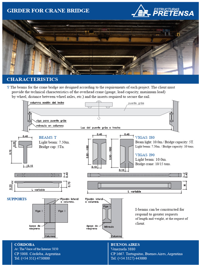 Custom Crane Bridge Girder Specifications | PDF