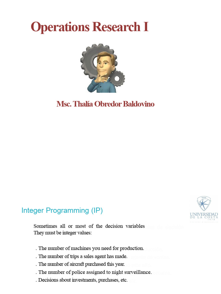 Integer Programming Models Explained | PDF | Linear Programming ...