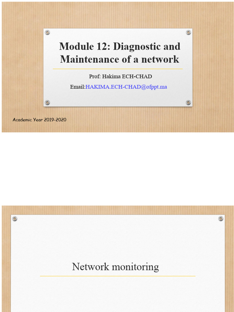 Network Diagnostic & Maintenance Guide | PDF | Internet Protocols ...