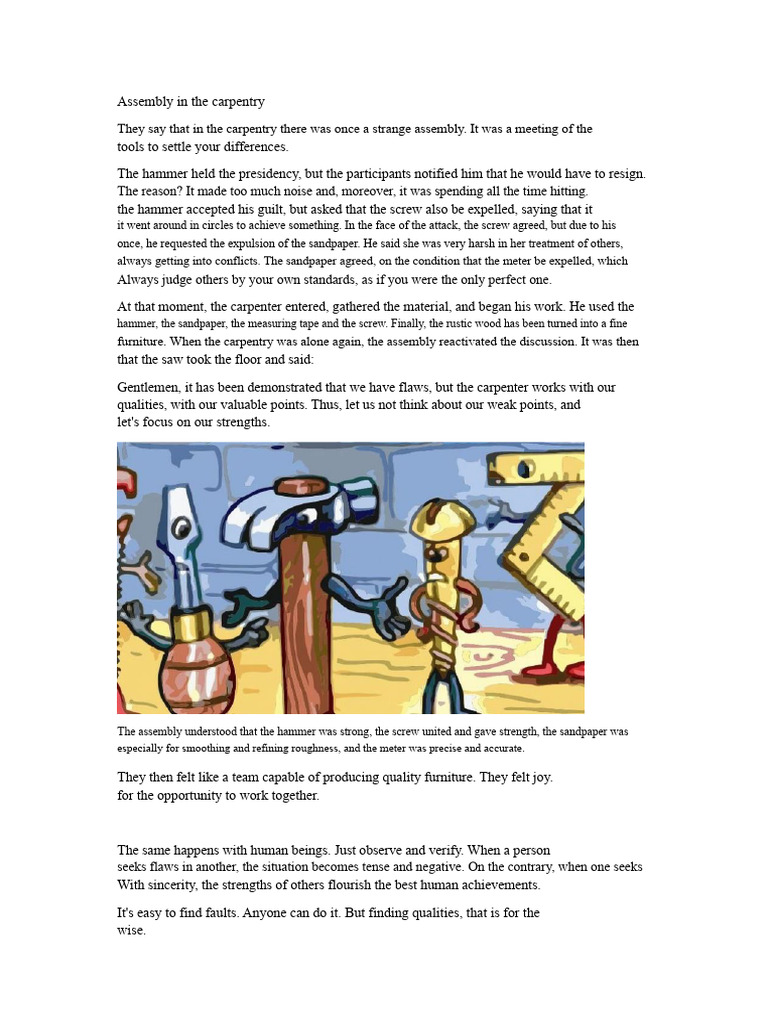 Teams - Assembly in Carpentry | PDF