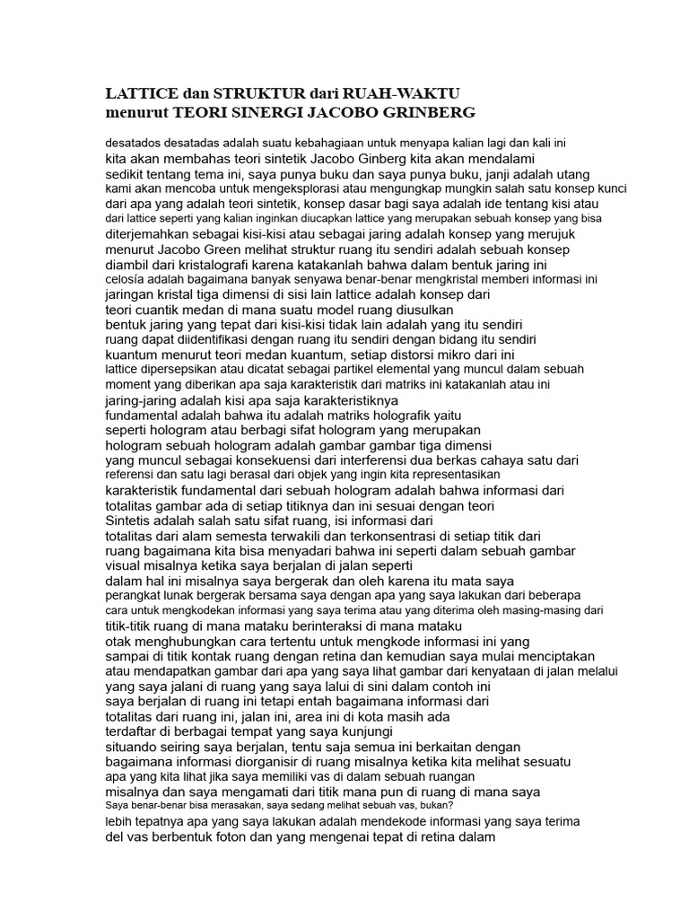 Struktur Lattice dalam Teori Grinberg | PDF