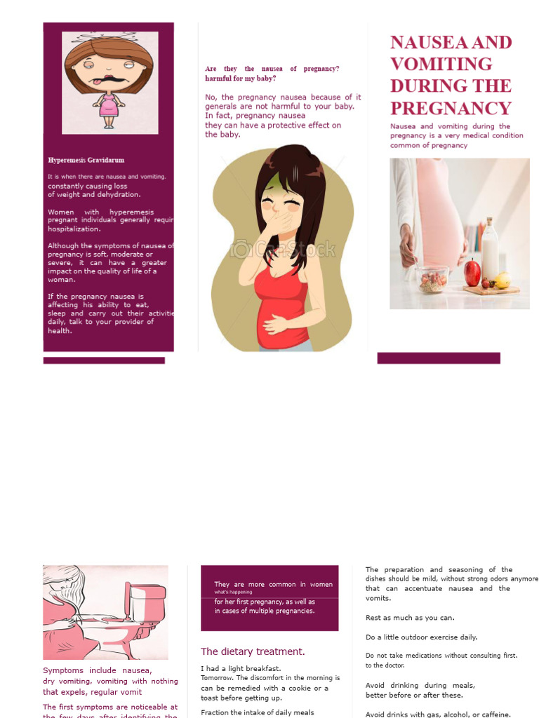 Managing Pregnancy Nausea and Vomiting | PDF | Nausea | Diseases And ...