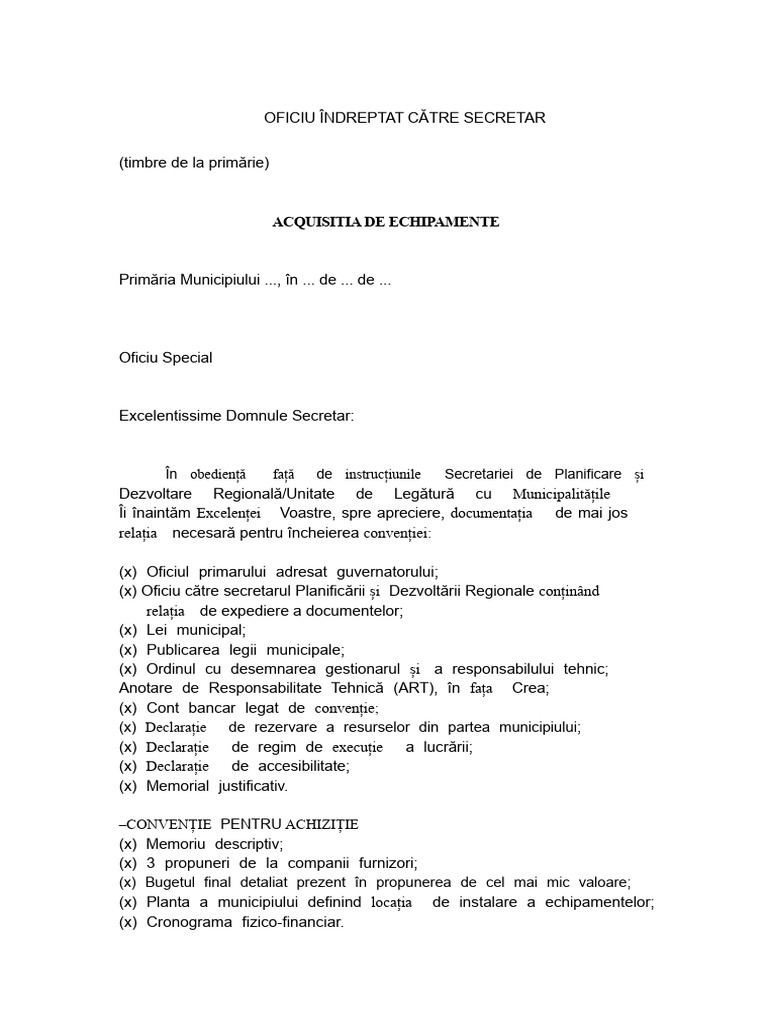 Modele de Documente Administrative | PDF