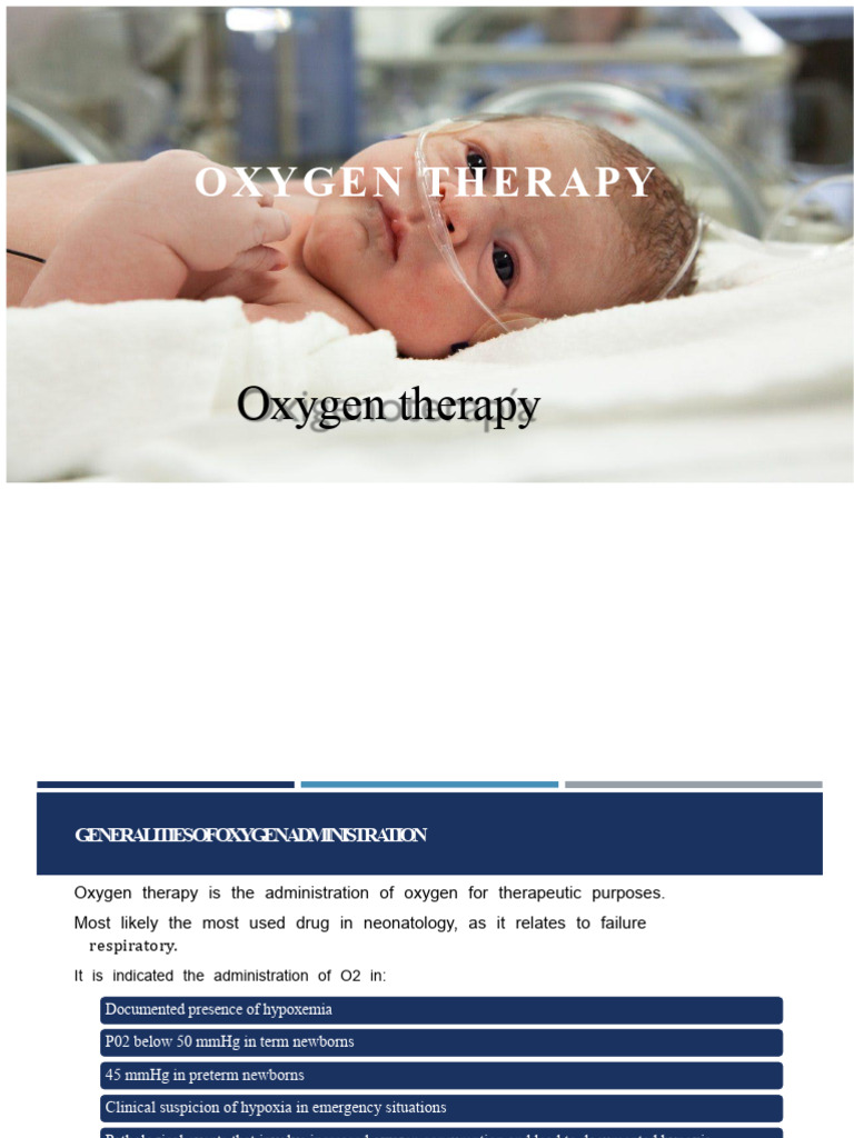Oxygen therapy | PDF | Respiration | Medical Specialties