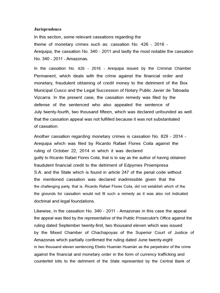 TA2 monetary criminal offenses (2) | PDF | Currency | Sentence (Law)