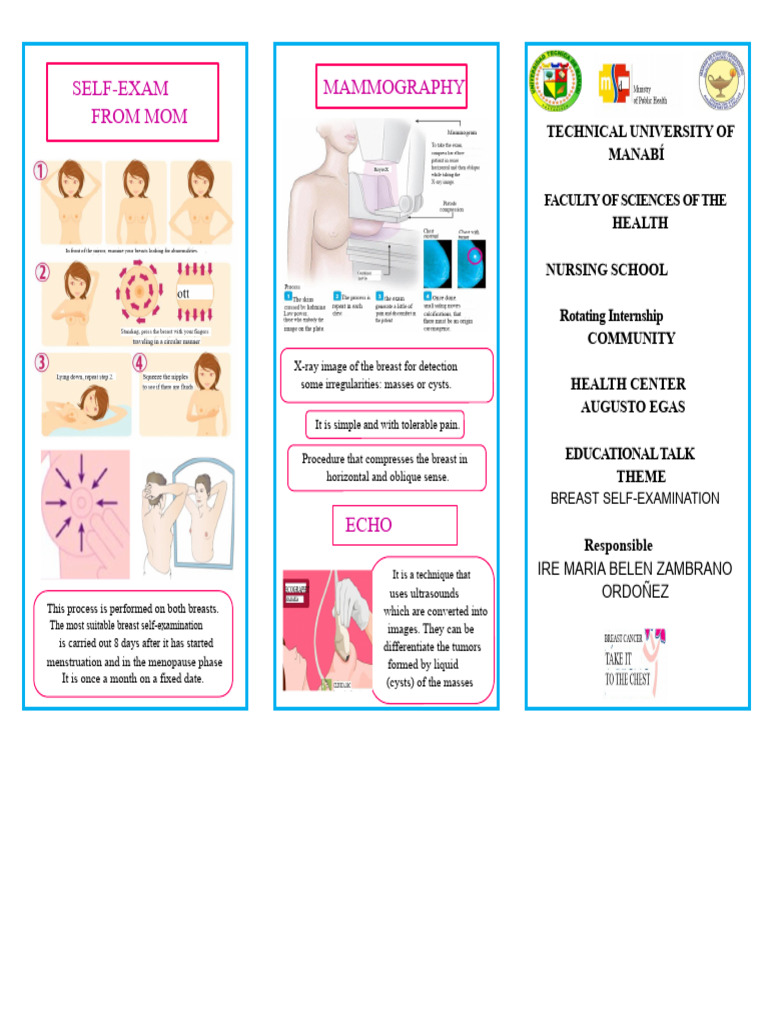 Breast Self-Examination Guide | PDF | Breast Cancer | Mammography