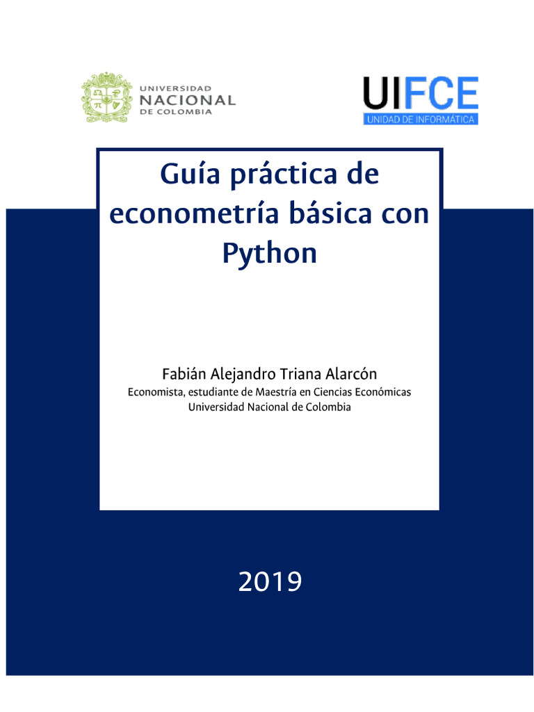 Basic Econometrics Using Python | PDF | Regression Analysis | Linear ...