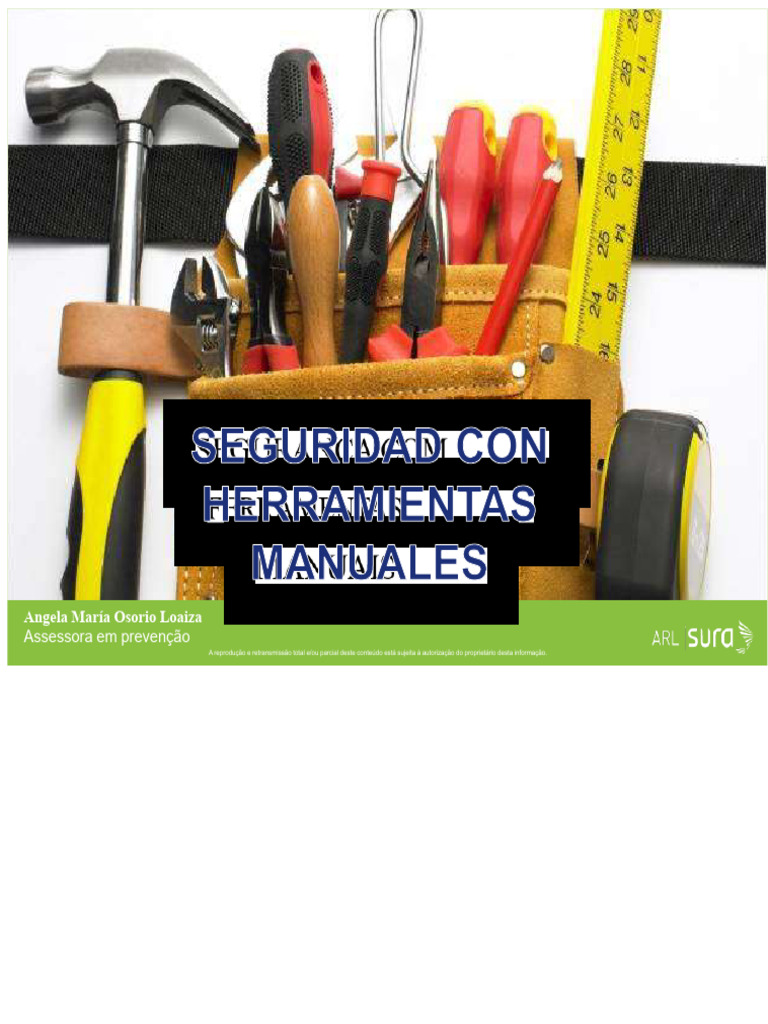 Segurança no Uso de Ferramentas Manuais | PDF | Parafuso | Martelo