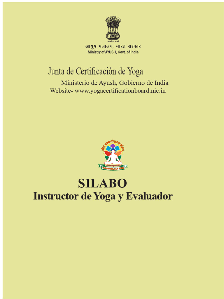Profesor y Evaluador de Yoga de Nivel 3 | PDF | Yoga | Patanjali