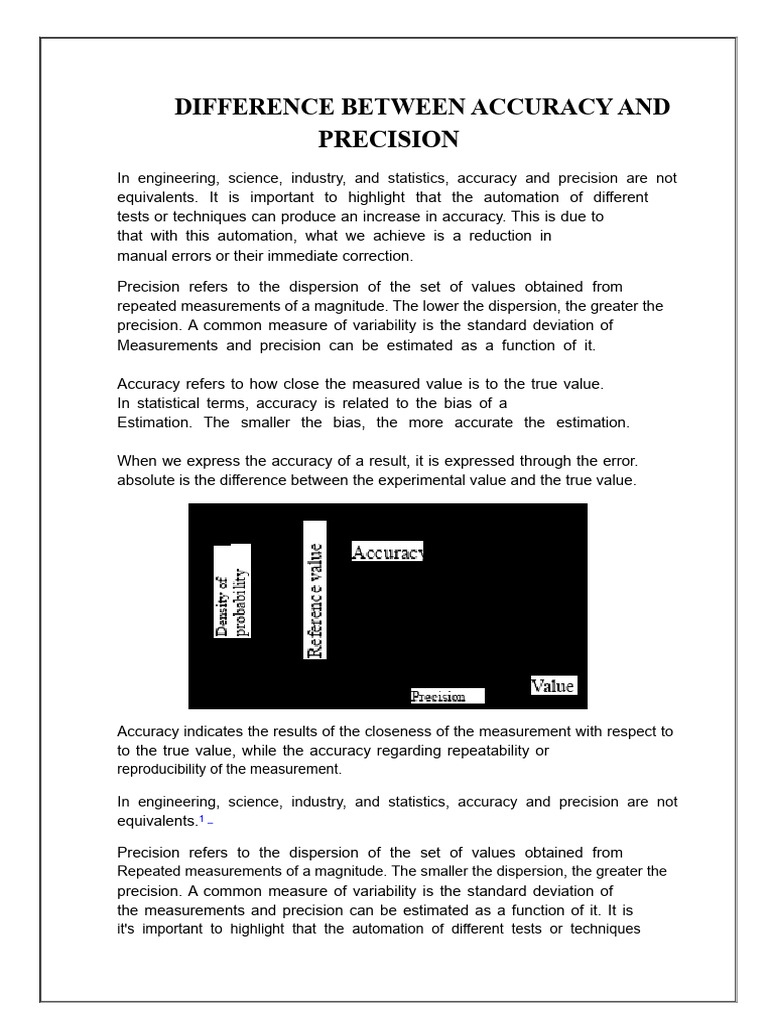 Accuracy vs Precision Explained | PDF | Accuracy And Precision ...
