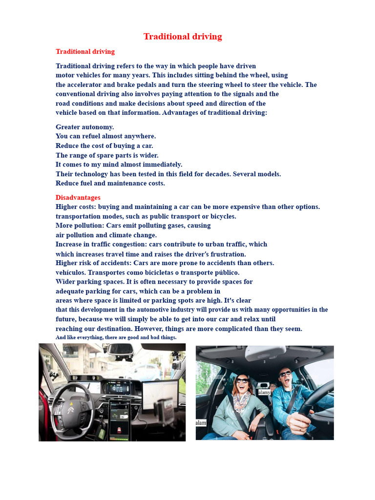 Traditional driving | PDF