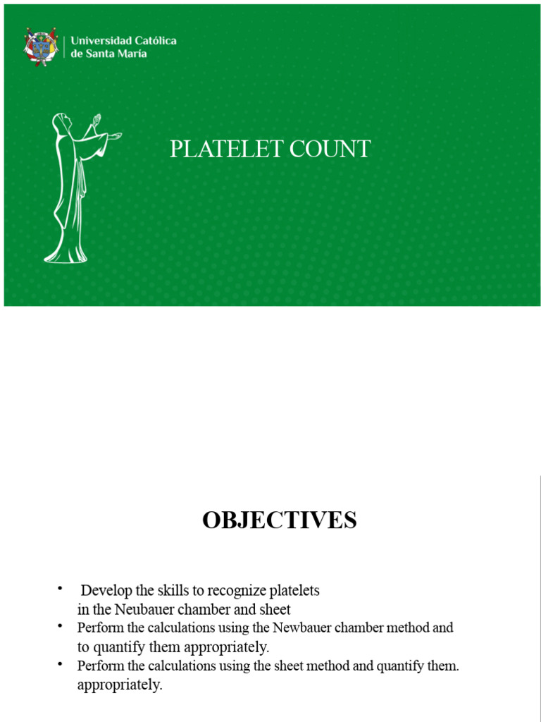 Platelet Count Calculation Methods | PDF
