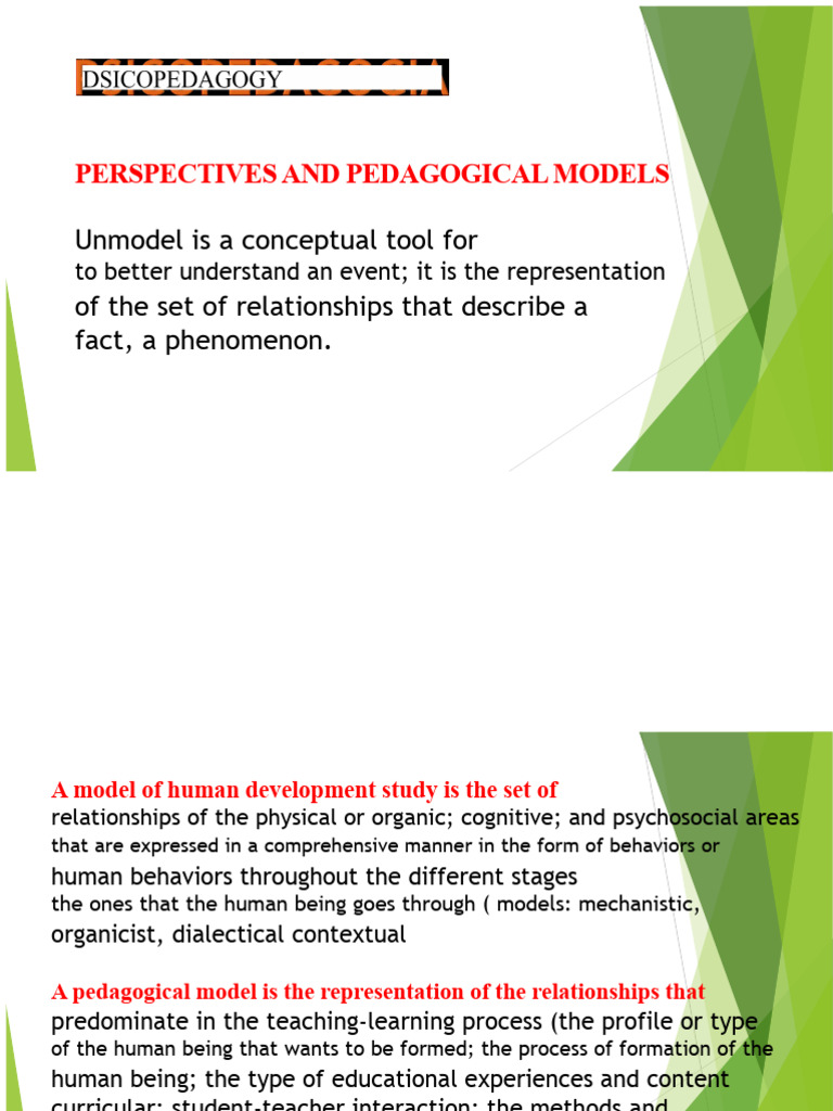 Perspectives and Pedagogical Models | PDF | Pedagogy | Learning