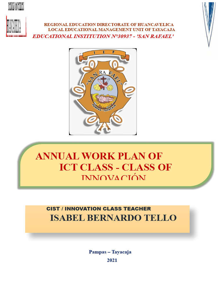 Annual ICT Work Plan 2021 - San Rafael | PDF | Educational Technology ...