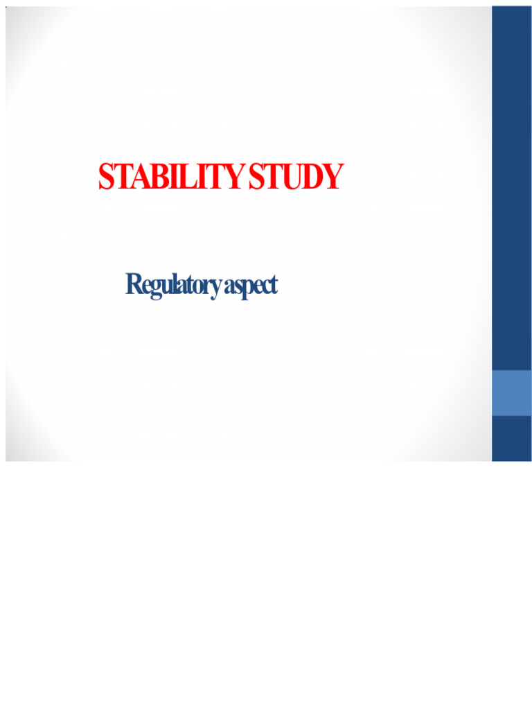 2-STABILITY STUDY | PDF | Physical Sciences | Chemistry