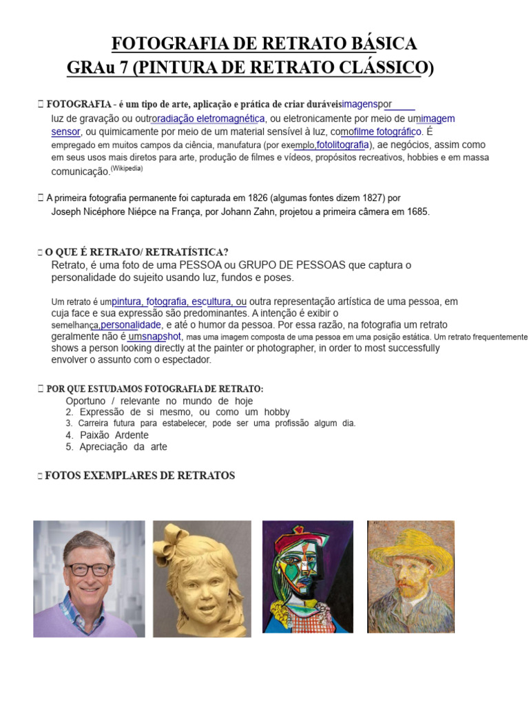 Guia Prático de Fotografia de Retrato | PDF | Câmera | Retrato