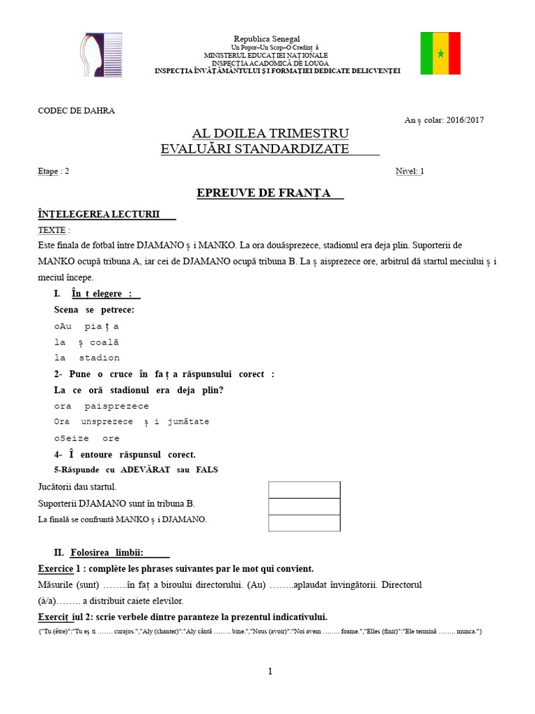 Compunere Ce1 | PDF
