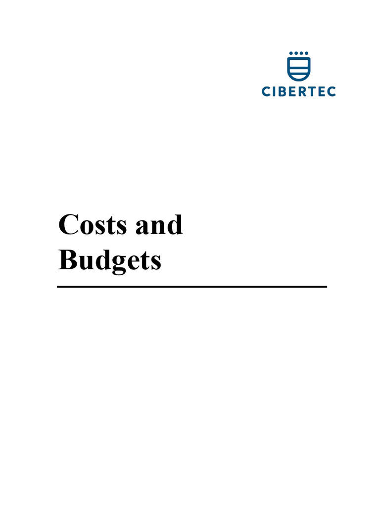 Cost and Budget Manual | PDF | Expense | Cost Accounting