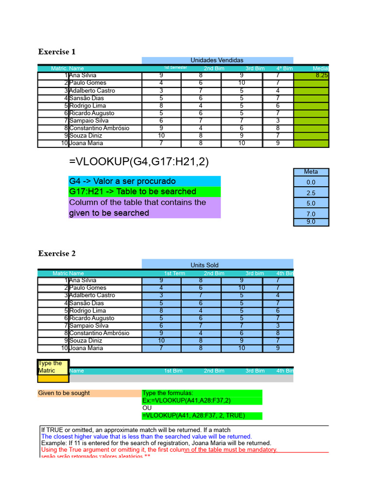 VLOOKUP Exercises and Sales Data Analysis | PDF | Salary