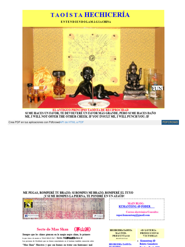 Taoísmo Magia Blogspot Com 2012 06 Sectores Mao Shan HTML | PDF ...